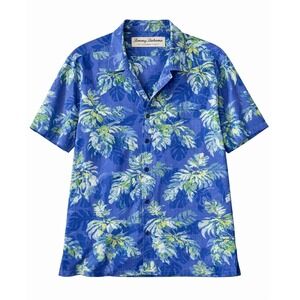 Tommy Bahama XXL Blue Hawaiian Coastal Islandcore Vacation Dadcore Button Up